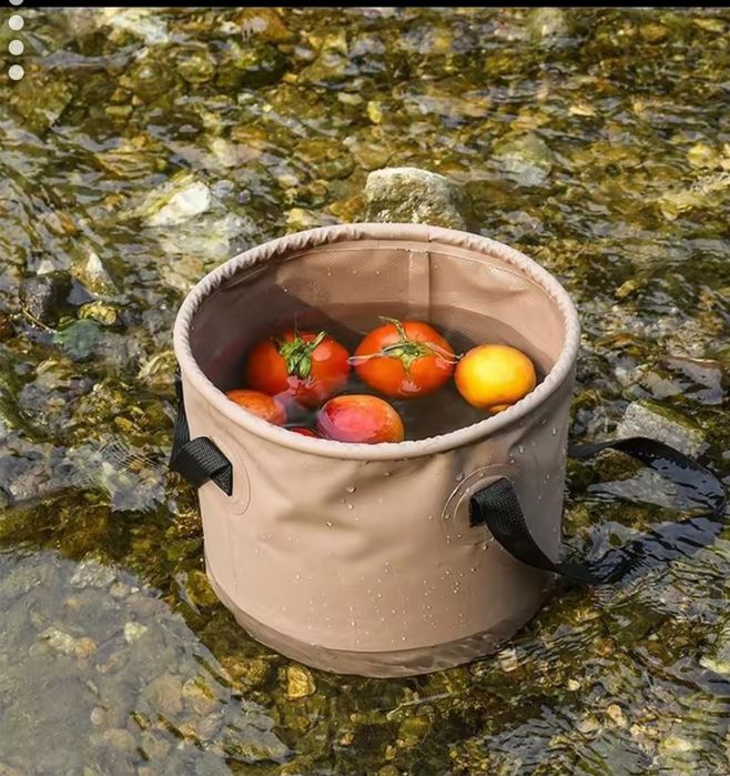 Складное ведро ПВХ. Ведро для прикормки, для рыбалки