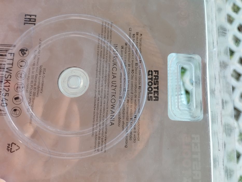 tarcza widiowa do drewna 125