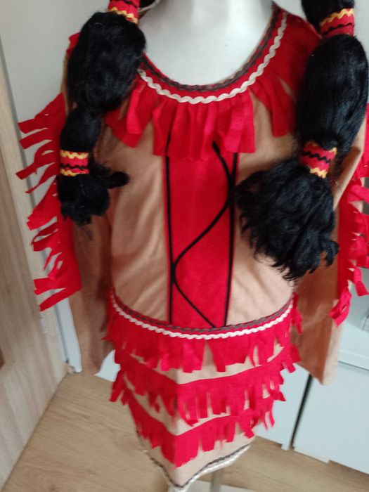 Strój karnawałowy INDIANKA INDIANKI POCAHONTAS kostium 122/140 (7