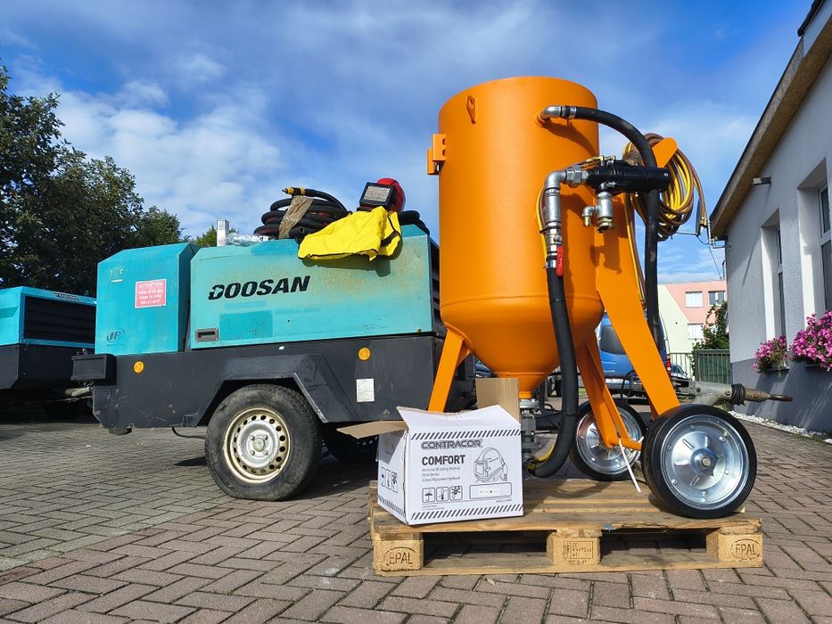 Komplet Kompresor 5m/m+ piaskarka 200 L dostawa szkolenie gratis