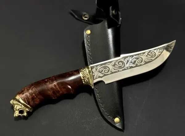 Мисливський ніж "Лев" у чохлі | Оригінальний подарунок