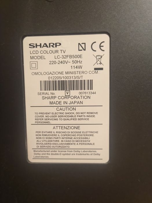 Телевізор Sharp LC-32FB500E