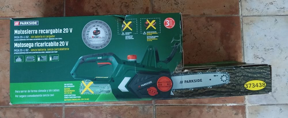 Motosserra com bateria de 4Ah Parkside 20V