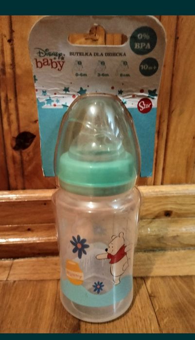 Butelka ze smoczkiem KUBUŚ PUCHATEK DISNEY BABY 10 m+ 240ml