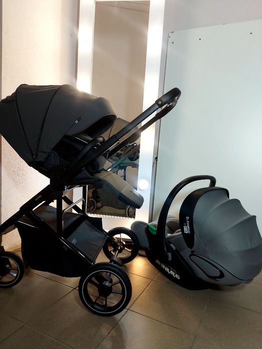 Коляска реверсна CARRELLO alfa +автолюлька EL.CAMINO I-FIX