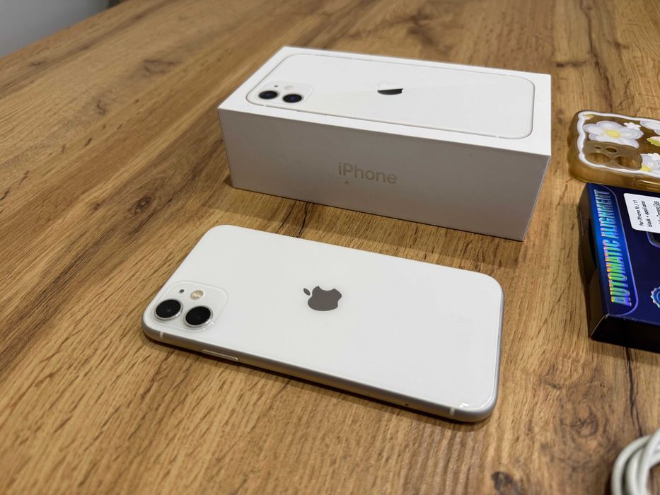 Okazja!!! Iphone 11 - Biały! ! Gwarancja! Bateria 100% Super Stan!