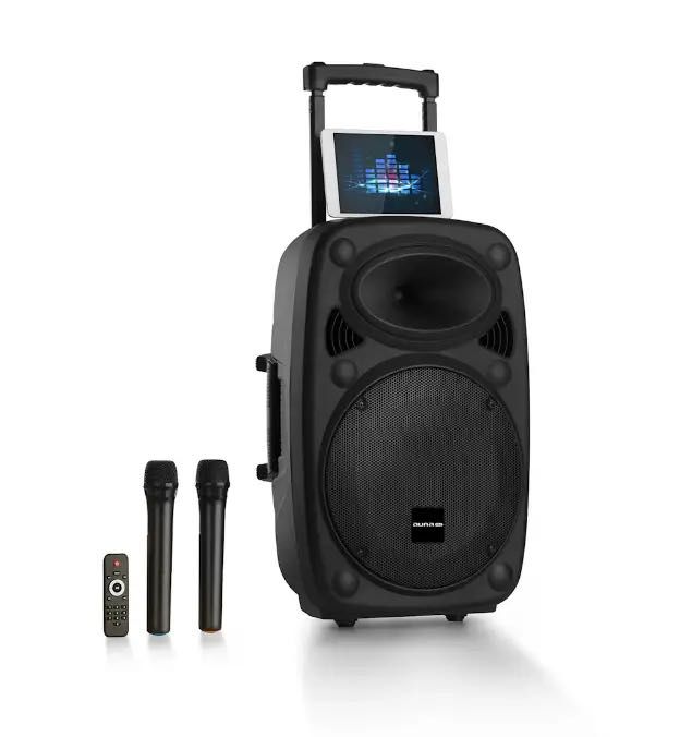 Акумуляторна мобільна колонка Auna 15" sub BT/USB/AUX 2xmicro 1000 Вт УЦІНКА