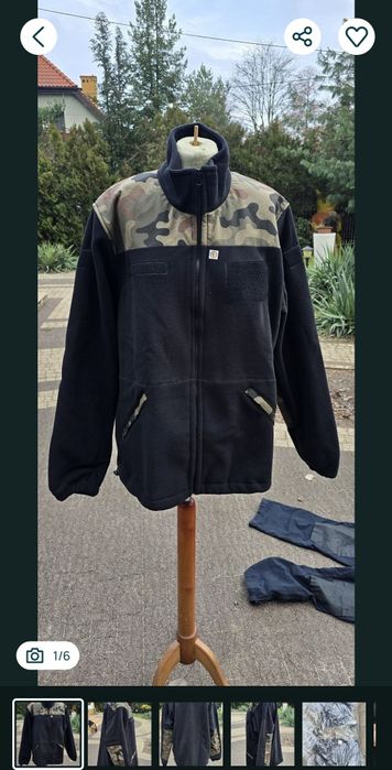 Polar czarny wojskowy eko chot