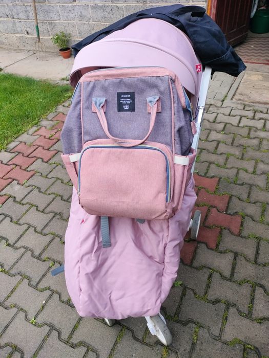 Wózek spacerowy euro cart volt pro różowy+ akcesoria