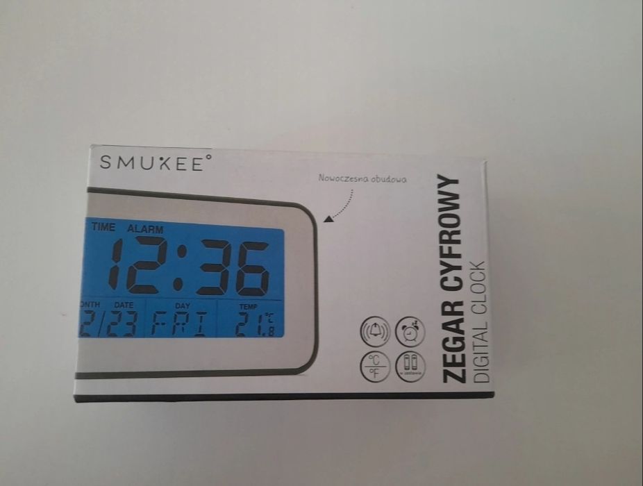 Zegar eleltroniczny cyfrowy budzik