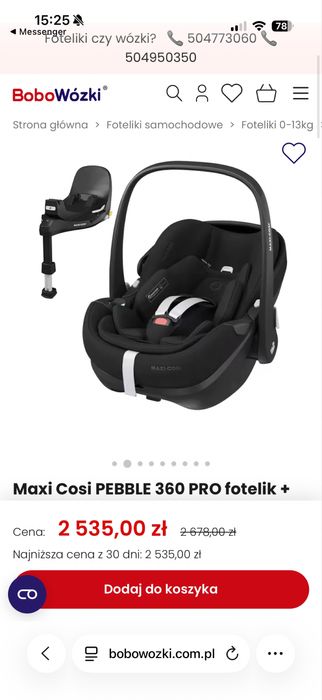 Fotelik Maxi Cosi obrotowy