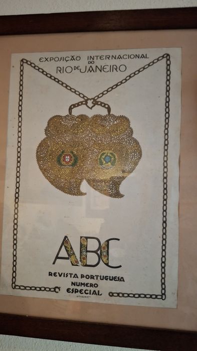 Cartaz ABC revista Portuguesa exposição int rio Janeiro