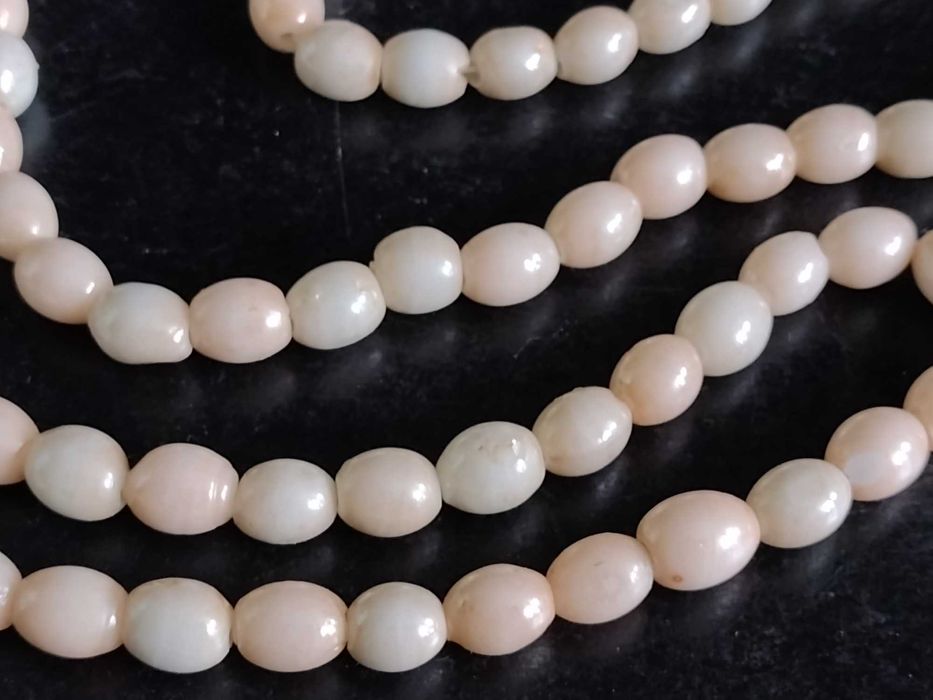 Korale Opal Różowy 69 cm