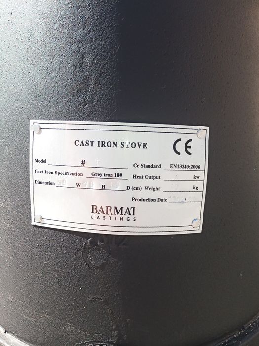 Vendo salamandra barmat ferro fundido