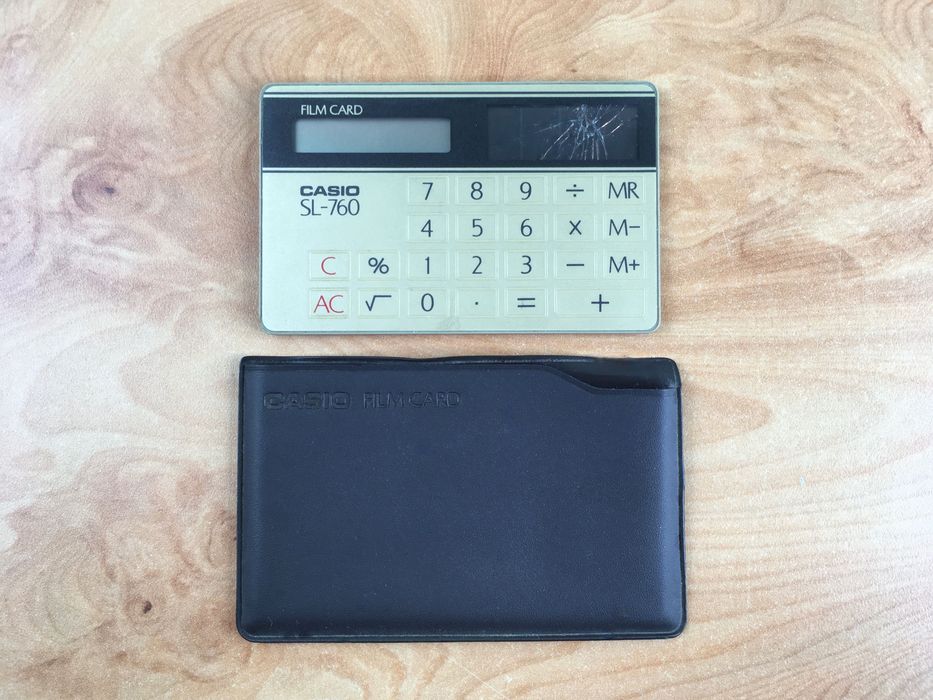 Máquina Calcular Casio Film Card SL-760 - Vintage