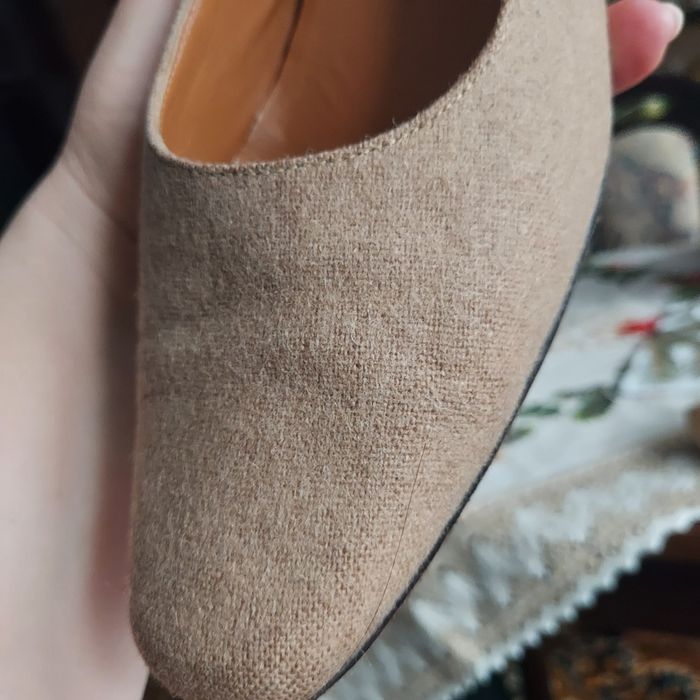 Buty baleriny z materiału