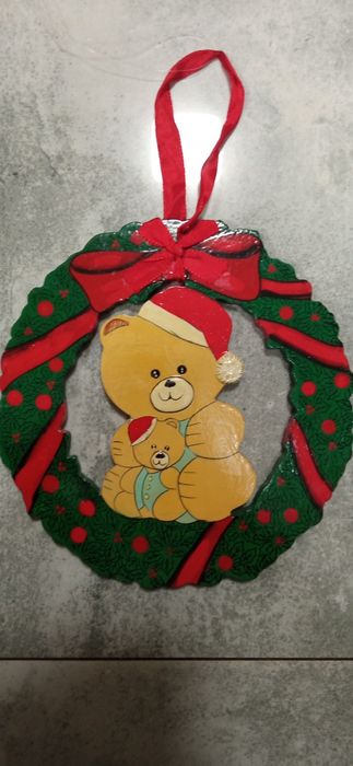 Drewniana zawieszka.