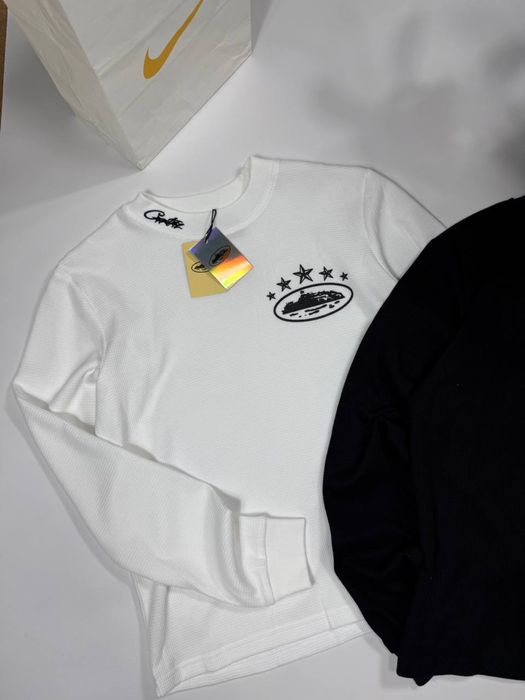 Лонгслів Corteiz чоловічий Лонг Кортез вафельний Corteiz Кофта