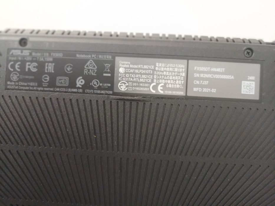 Laptop asus tuff gaming FX505dt