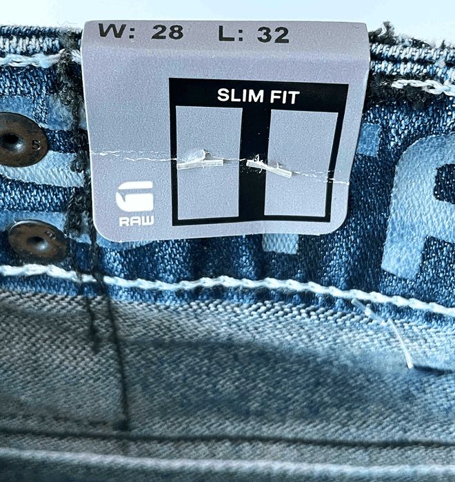 Spodnie jeansowe G-Star RAW męskie 28/32 niebieskie