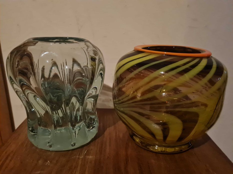 Вази  для квітів гутне скло