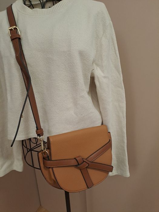 Top Secret świetna karmelowa torebka na wiosnę jak nowa