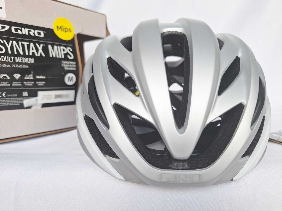 Kask rowerowy Giro Syntax Mips Mat White Silver M 55-59cm