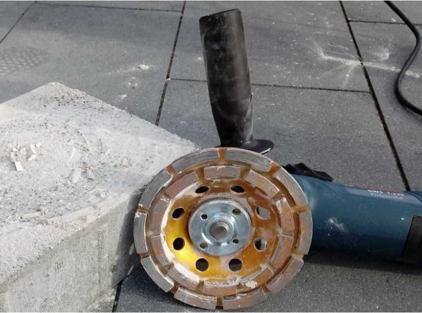 Diamentowa tarcza garnkowa do szlifowania betonu 125mm segmentowa 1031