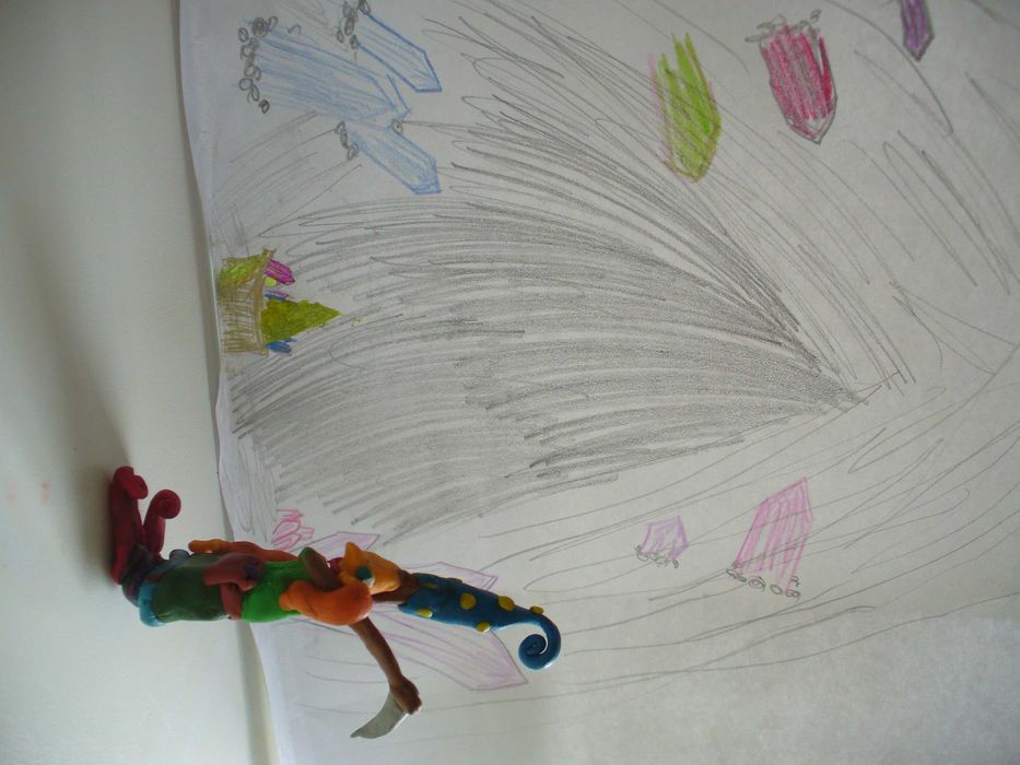 пластилин фигурки букет гном динозавры дама с собачкой