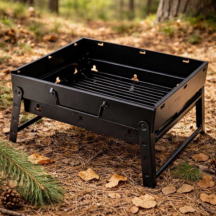 Мангал якісний новий 35 на 27 см. Сталь