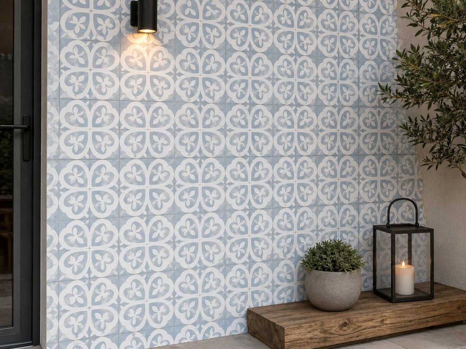 Cerâmico Azul e Branco 40x40 cm – Novo – 4€/peça
