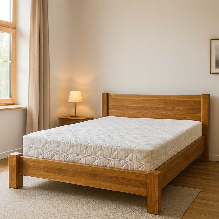 Łóżko Dębowe 160x200cm, 100% Lite Drewno, DĄB, Różne Wymiary.