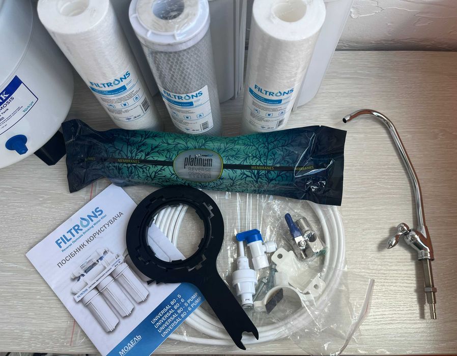 Зворотній осмос 5 ступенів очищення води ефективний фільтр для дому