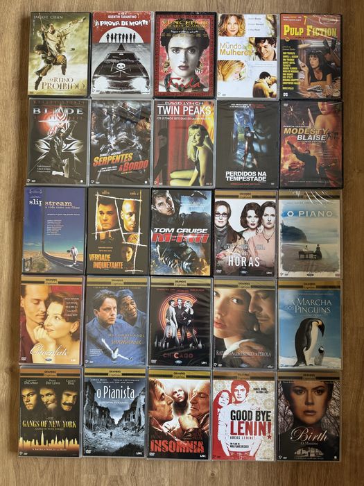 Conjunto de filmes em DVD