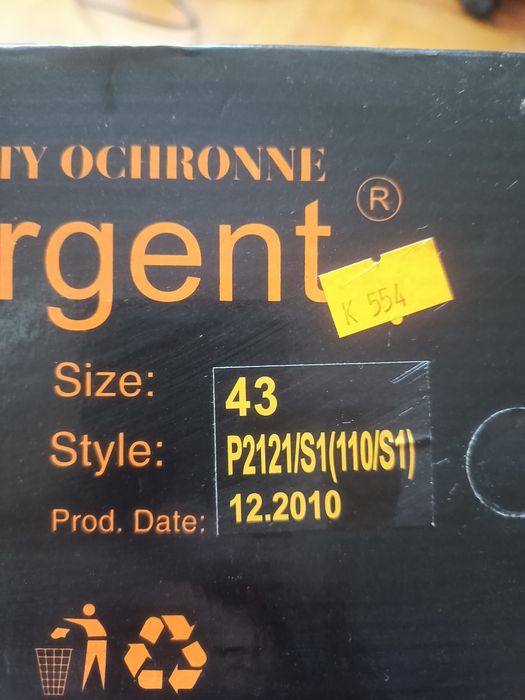 Urgent obuwie ochronne  43