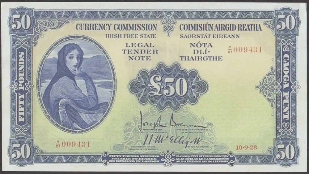 Irlandia 50 funtów 1928