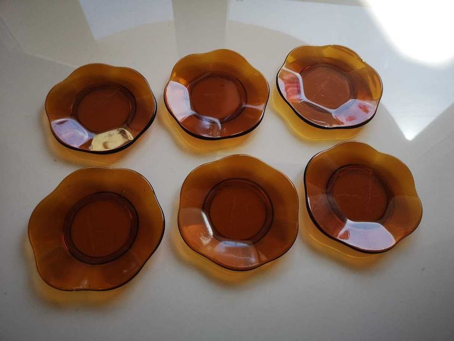 podstawki spodki kwiatki PRL vintage