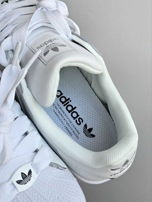 Кросівки Adidas Superstar White | кеди Адідас Суперстар білого кольору шкіряні