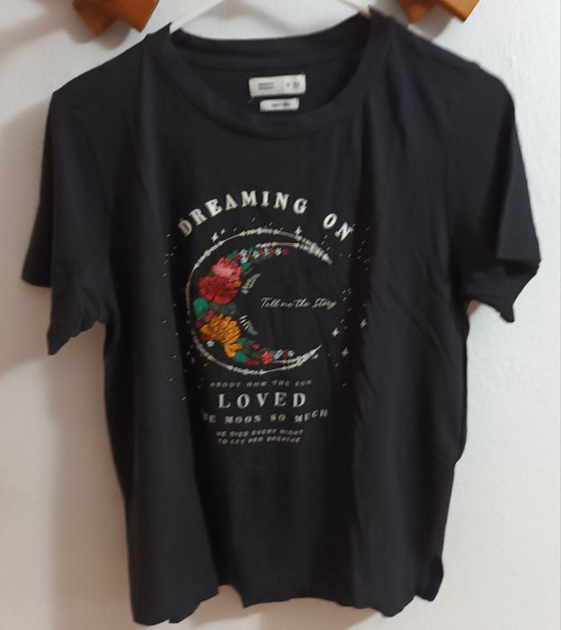 T-shirt preta - Springfield