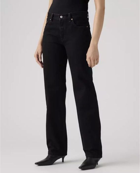 Джинси levi’s 501 90’ чорні w26 (high rise, 100% бавовна)