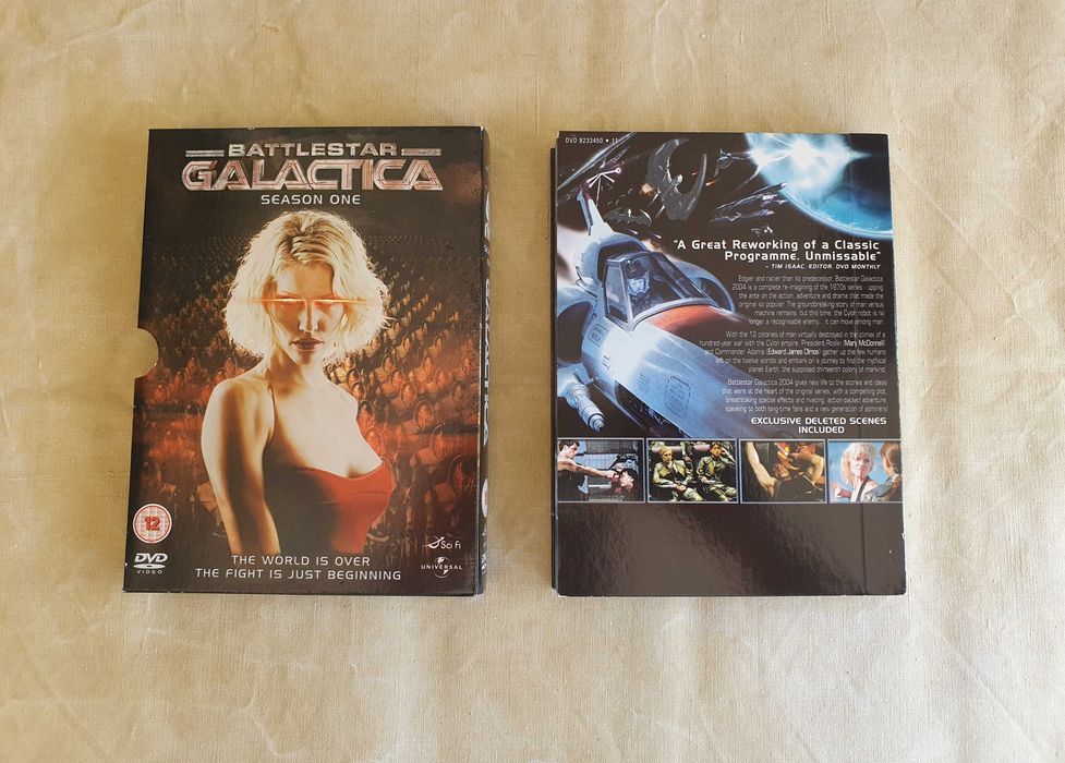 DVDs usados Battlestar Galactica Temporadas 1, 2 e 3