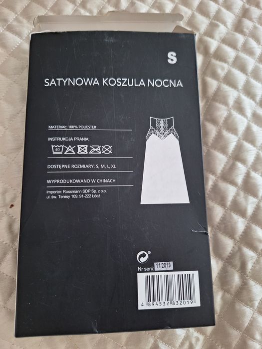 Koszula nocna satynowa S Rossmann