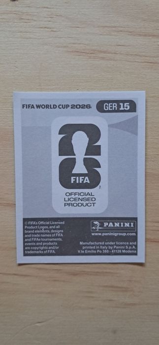 Cromo futebol de Jamal Musiala(Mundial 2026)da Panini