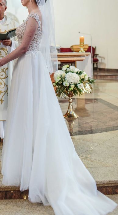 suknia ślubna Ivory S/M piękna i lekka