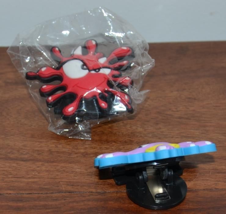 Magnéticos (frigorífico) em fimo com mola prende-papéis