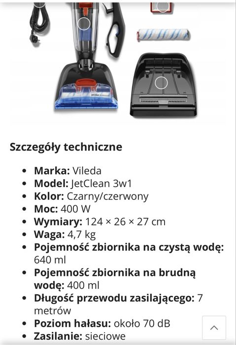 Odkurzacz mop 3w1 vileda Jet Clean