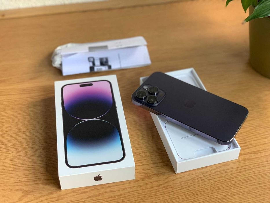 Vendo iPhone 14 Pro 1Tb livre Roxo Fatura