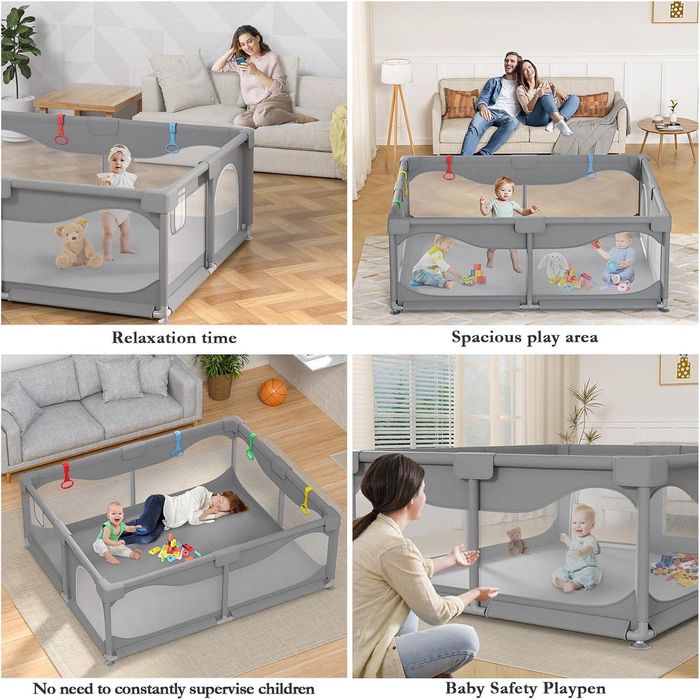 Duży plac zabaw dla dzieci. 200×180 cm Nowy