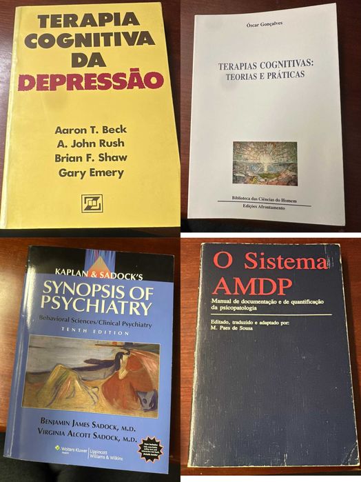 Livros de Psiquiatria, Toxicodependência, Psicoterapia, etc
