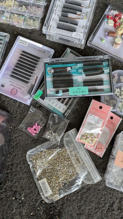 Lote de acessórios para unhas